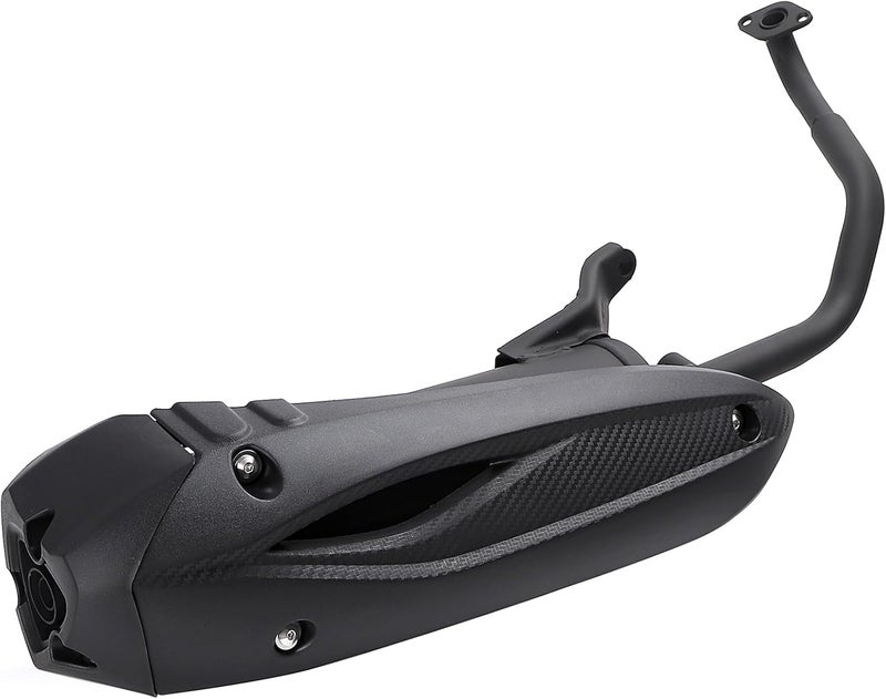 Minho Motorcycle Exhaust Assembly in Heavy Iron Material Compatible with Chinese GY6 125cc 150cc 4-Stroke Engine Scooter Moped RSZ 150 Gas Engine Scooters - Image 1
